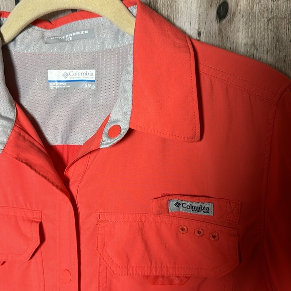 COLUMBIA Women's PFG Omni-Freeze Long Sleeve SnapUp Top Women's Small - Picture 5 of 13